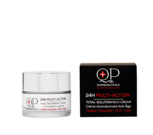24h Multi-Action Crème Riche Solution Totale | Crème Hydratante Anti-âge Tripeptide de cuivre + Vit.E + Acide hyaluronique